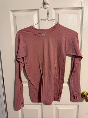 Women’s Long Sleeve Seamless Crewneck Top - Dusty Rose